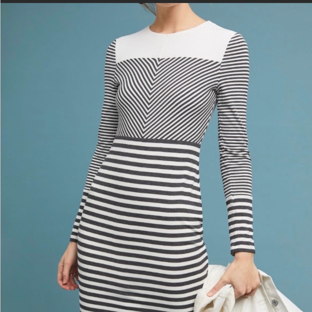Gorgeous Bailey for Anthropologie-Striped Dress, Sz L. So many complements.
